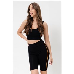 Велосипедки 67071 (Черный_оранжевый неон)