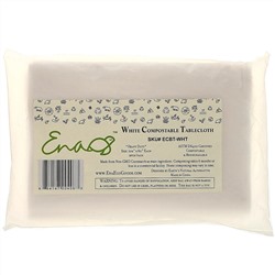 Earth's Natural Alternative, Compostable Tablecloth, White, 2 Count