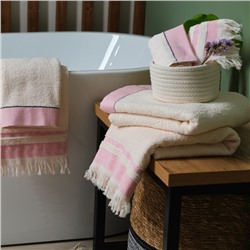 Полотенце махровое Love Life «Бриз» 70×120 см, розовый, 100% хл, 500 г/м²