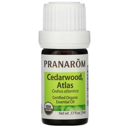 Pranarom, Essential Oil, Cedarwood, Atlas, .17 fl oz (5 ml)