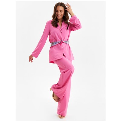 Костюм женский (жакет, брюки) MINAKU: Green trend, размер 42, ярко-розовый