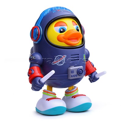Утенок "Космический танцор" на батарейках, в коробке