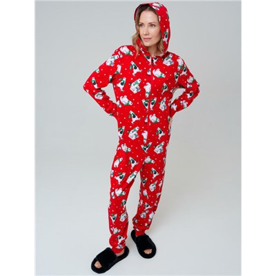 Пижама-комбинезон трикотажная унисекс для взрослых