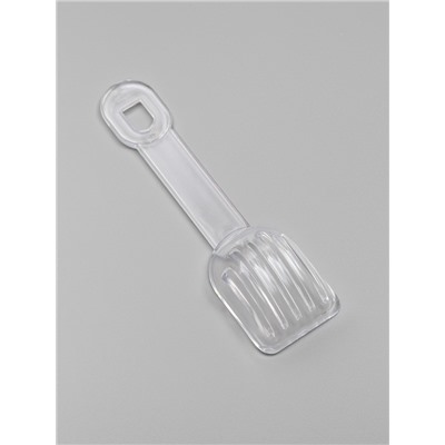 Ванночка для грызунов угловая с лопаткой, 14×10.4 см, голубая