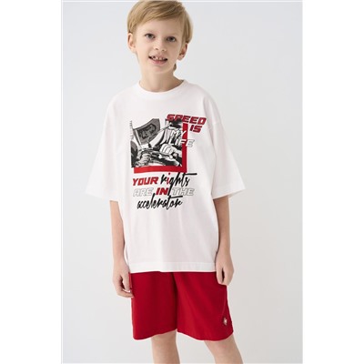 Комплект трикотажный для мальчиков: фуфайка (футболка), шорты PLAYTODAY, 1239865