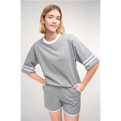 Женский костюм оверсайз из хлопка Happyfox