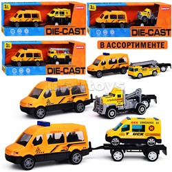 Машина "Стройка" металл, в коробке