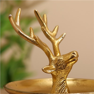 Блюдо для закусок «Олень», 20×14×19 см, алюминий