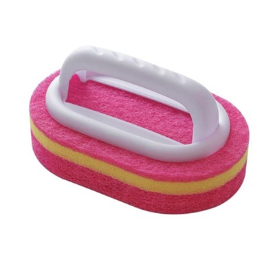 Губка с ручкой для мытья ванны, раковины, кухонных поверхностей, кафеля