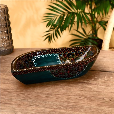 УЦЕНКА Блюдо «Ломбок стайл» дерево 33×17×7 см