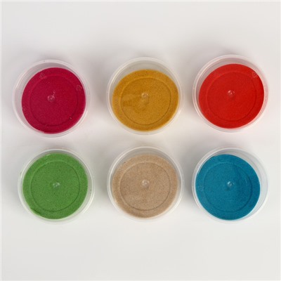 Космический песок, в наборе 6 шт. по 150 г, МИКС