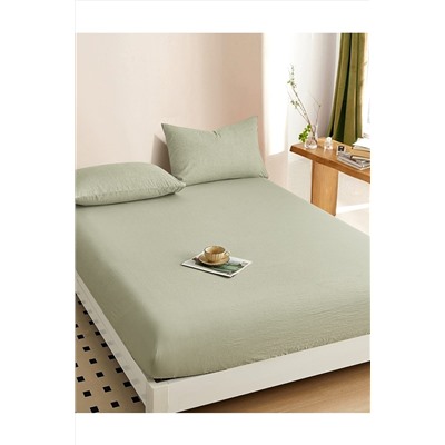 Простыня на резинке, с высотой борта 25 см "boiled cotton" - Вареный (стираный) хлопок» НАТАЛИ, 1048932