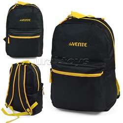 Рюкзак "Black" подростковый 40x29x17 см (14 л) 250 г, 1 отделение на молнии, 1 передний карман, черный с желтым