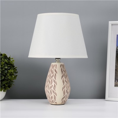Настольная лампа с абажуром RISALUX «Риволи», Е14, 40 Вт, 22×22×34.8 см