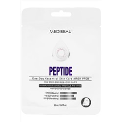 MEDIBEAU Маска тканевая для лица с пептидами / One Day Essential Skin Care Mask Pack Peptide, 20 мл KRISTALLER, 1118730