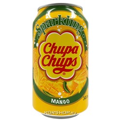 Газированный напиток со вкусом манго Chupa Chups, Корея, 345 мл. Срок до 12.01.2026.Распродажа