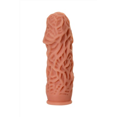 Насадка на фаллос с рельефными складочками Extreme Sleeve 012 M-size - 14,7 см.