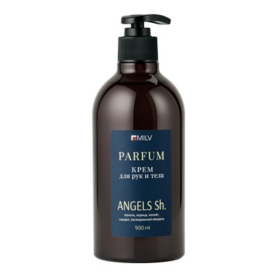 Крем для рук и тела парфюмированный MILV питательный по мотивам ANGELS SHARE, 500 мл