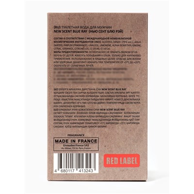 Туалетная вода мужская New Scent Blue Ray, 100 мл