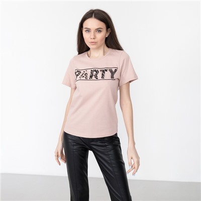 Футболка женская KAFTAN Party, бежевая, размер 40-42