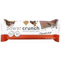 BNRG, Power Crunch Protein Energy Bar, S'mores, 12 Bars, 1.4 oz (40 g) Each