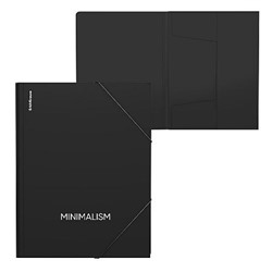 Папка на резинках А4 65225 Classic Phrases черный 400мкм ErichKrause