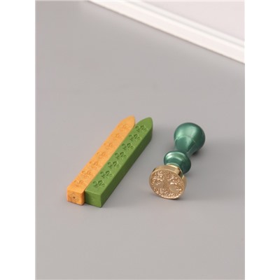 Подарочный набор для сургучной печати «Дерево», печать, ручка, сургуч, 12.5×10×3.6 см