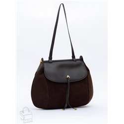 Сумка женская кожаная 1044M coffee Polina&Eiterou