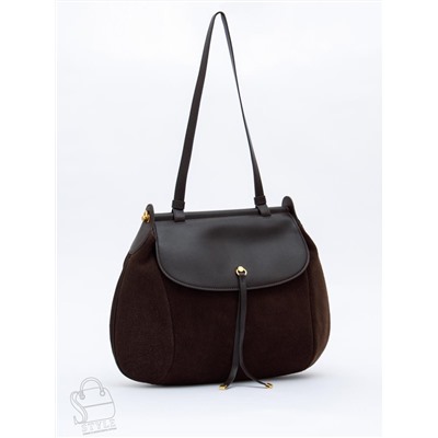 Сумка женская кожаная 1044M coffee Polina&Eiterou