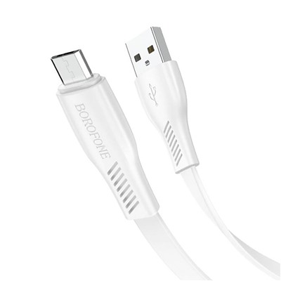 Кабель USB - micro USB Borofone BX85 12W 100см 2,4A  (white)