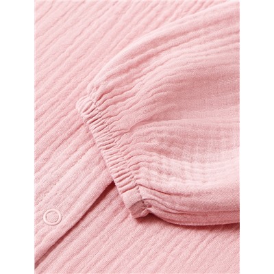 Комбинезон детский «Крошка Я. Муслин», рост 62-68 см, розовый