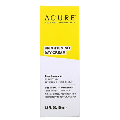 Acure, Brilliantly Brightening, дневной крем, 1,7 ж. унц. (50 мл)