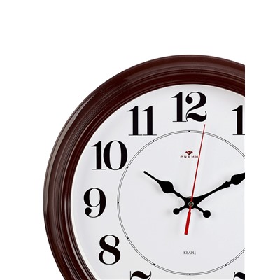 УЦЕНКА Часы настенные интерьерные «Рубин», бесшумные, d=35 см, коричневые