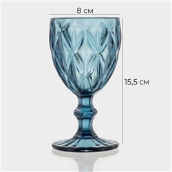 Набор бокалов Magistro «Круиз», 250 мл, набор 2 шт., стекло, синий