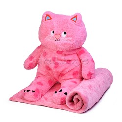 Мягкая игрушка "Кот" с пледом (110х160)