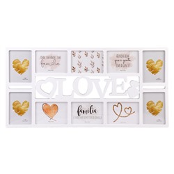 Фоторамка коллаж Любовь 73х39 см / KS802-1 /уп 24/10 фото белая