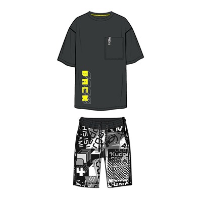 Комплект трикотажный для мальчиков: фуфайка (футболка), шорты