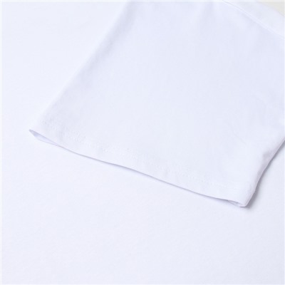 Футболка с кулиской женская MINAKU REGULAR FIT, белая, размер 42