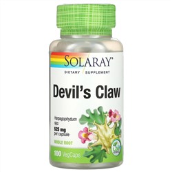 Solaray, Devil's Claw, 525 mg, 100 VegCaps