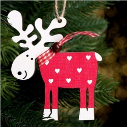 Елочная игрушка «Смешной олень», МИКС