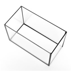 Аквариум «Прямоугольный» без крышки, 5 л, 25×13×15.5 см