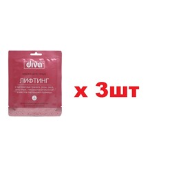 Diva маска для лица на тканевой основе лифтинг 3шт