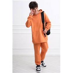 Костюм для девочки оверсайз из футера трехнитки Happyfox