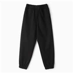 Брюки для девочки MINAKU: Casual Collection KIDS, чёрные, рост 152 см