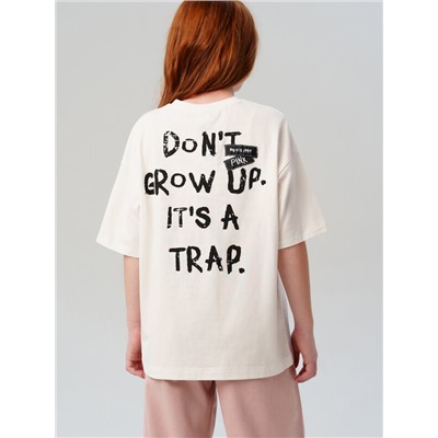 Фуфайка трикотажная для девочек (футболка)