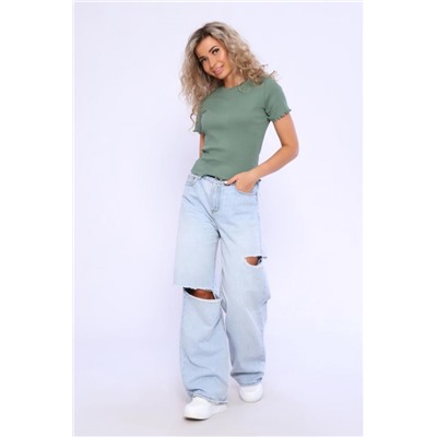 Футболка-топ 78555 (Оливковый)