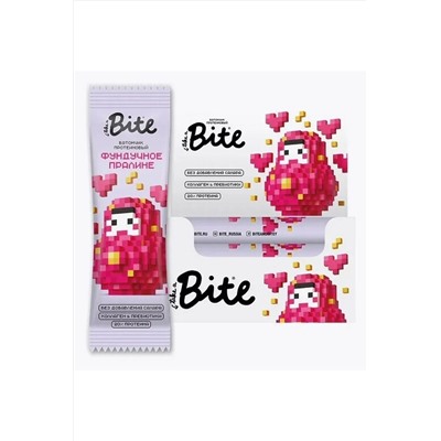 Батончик протеиновый Bite Матрёшка «Фундучное пралине» 40г ЭКОПРОДУКТЫ, 1187713