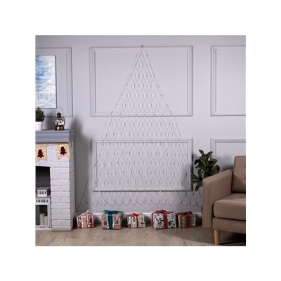 Гирлянда «Сеть-ёлка» 2×2 м, IP20, прозрачная нить, 152 LED, свечение зелёное, 8 режимов, 220 В