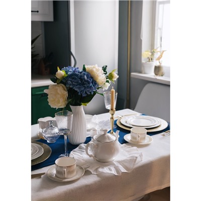 Чайник заварочный WY Empire, 1 л, фарфор, белый