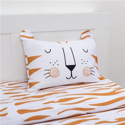 Постельное бельё 1.5-спальное «Этель» Sleepy tiger, бязь